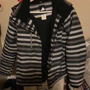 Rain jacket with hoodie worn twice like new